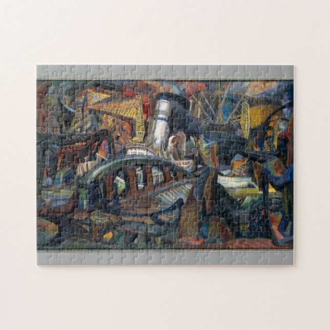 Puzzle Le port vers 1943 Josef Presser Art (Horizontal)