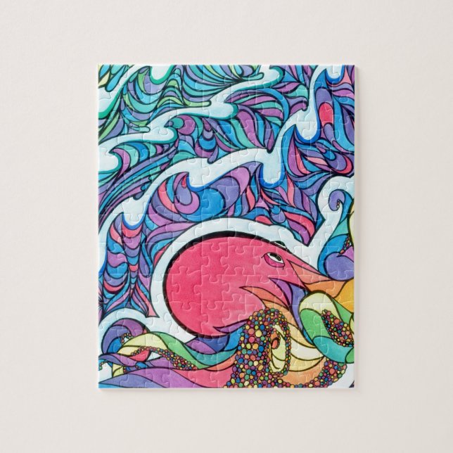 Puzzle Le poulpe de déplacement (Vertical)