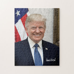 Puzzle Le Président Donald Trump Avec Sa Signature