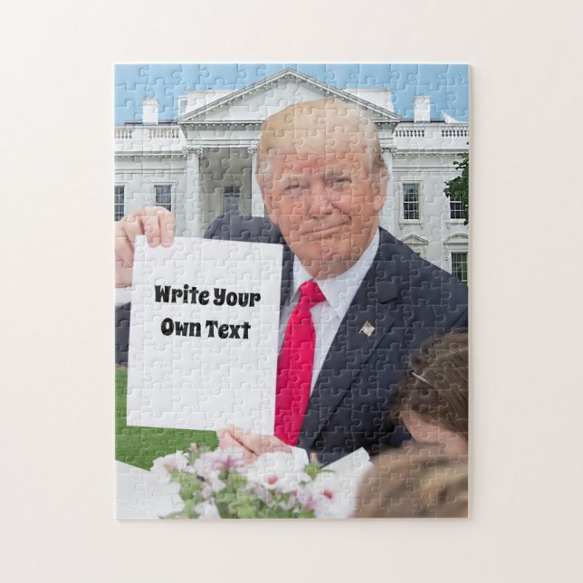 Puzzle Le Président Donald Trump - Écrivez votre propre t (Vertical)