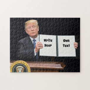Puzzle Le Président Donald Trump - Écrivez votre propre t