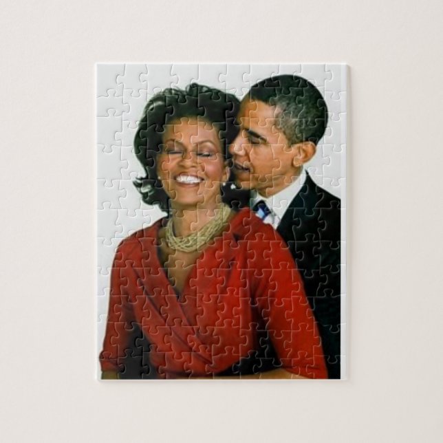 PUZZLE LE PRÉSIDENT OBAMA ET LA PREMIÈRE DAME-PUZZLE JIGS (Vertical)