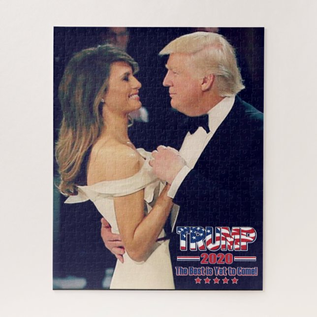 Puzzle Le président Trump et Melania Dancing (Vertical)