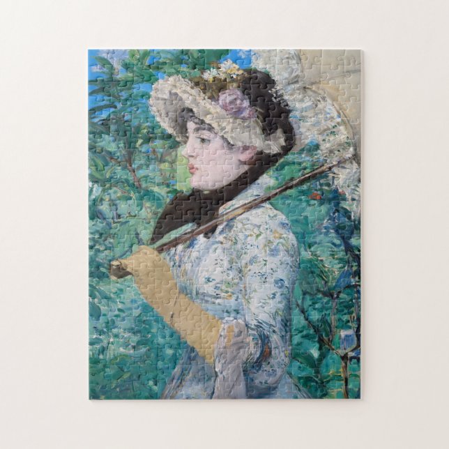 Puzzle Le Printemps Manet Peinture impressionniste (Vertical)