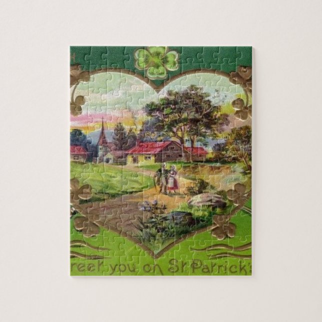 Puzzle Le rétro jour vintage victorien de St Patrick (Vertical)