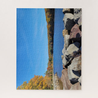Puzzle Le rivage rocheux : textures au centre d'intérêt