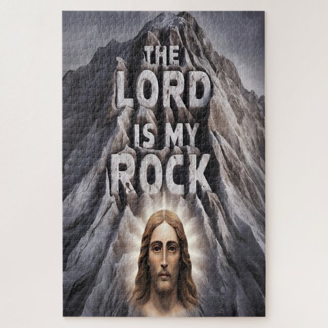 Puzzle Le Seigneur est mon roc: Psaume 18:2 (Vertical)
