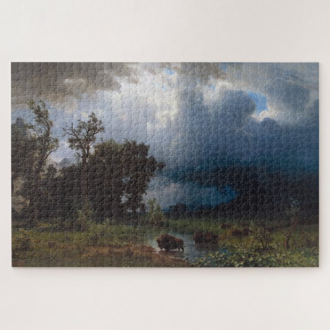 Puzzle Le sentier Buffalo, La tempête imminente, Albert B (Horizontal)