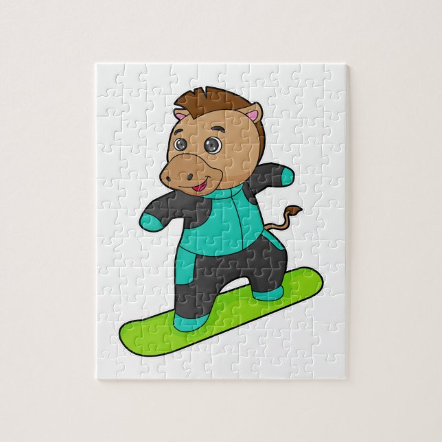 Puzzle Le snowboarder de Horse (Vertical)