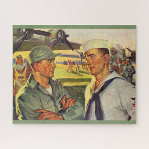 Puzzle Le soldat de la deuxième guerre mondiale rencontr