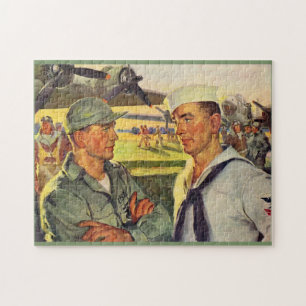 Puzzle Le soldat de la deuxième guerre mondiale rencontr