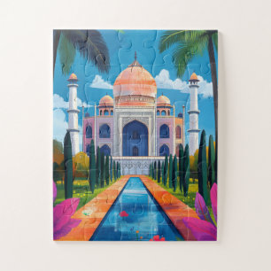 Puzzle Le Taj Mahal. Agra, Inde.