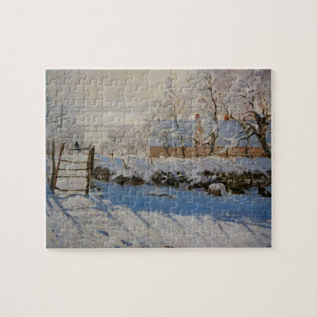Puzzle Le tarte de La de pie par Claude Monet (Horizontal)