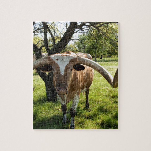 Puzzle Le Texas Longhorn Taureau (Vertical)
