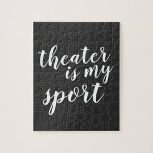 Puzzle Le théâtre est mon sport Graphique Moderne Simple