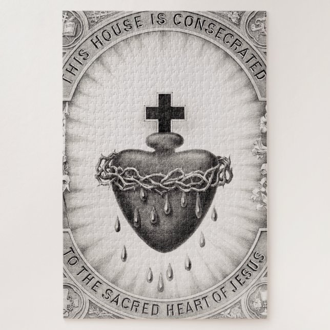 Puzzle Le Très Saint Cœur de Jésus Symbole du Divin (Vertical)