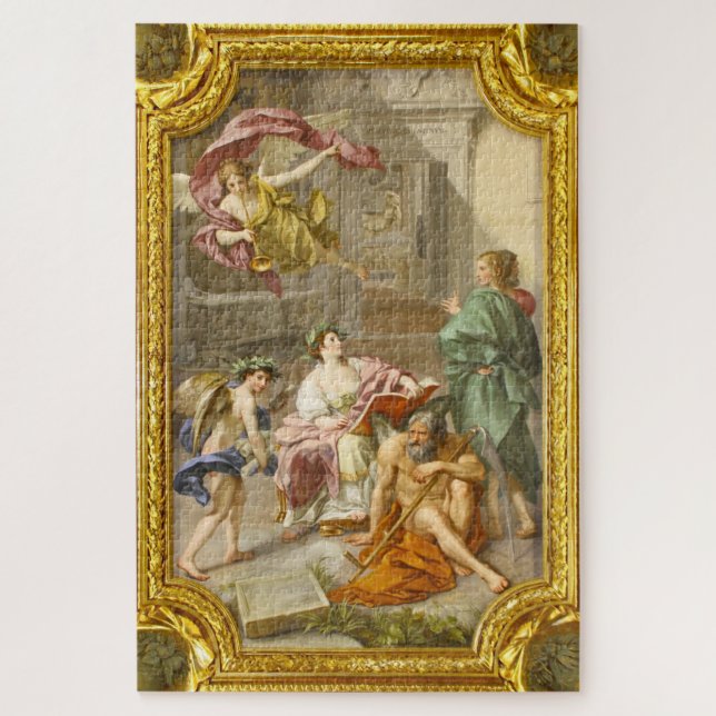 Puzzle "Le triomphe de l'histoire dans le temps" Biblioth (Vertical)