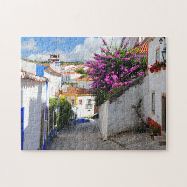 Puzzle Le Véritable Village Château Portugal-Obidos (Horizontal)