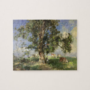 Puzzle Le vieil arbre de cendre (huile sur la toile)