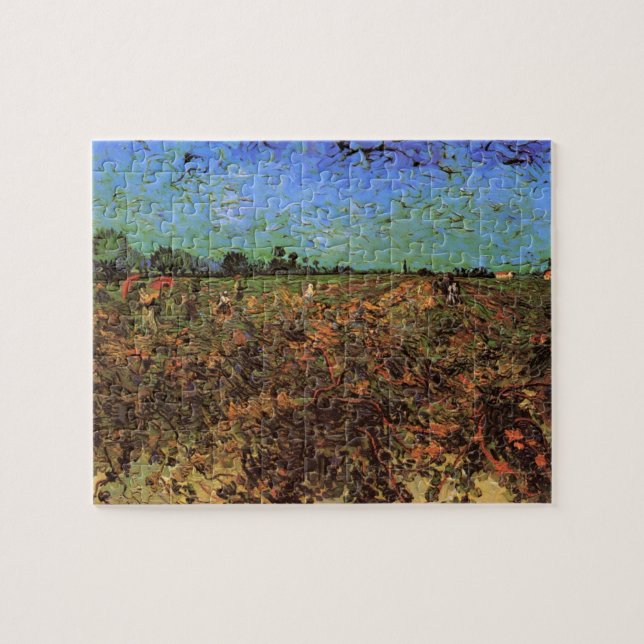 Puzzle Le Vignoble Vert par Vincent van Gogh (Horizontal)