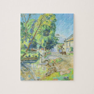 Puzzle Le village (en pastel sur le papier)