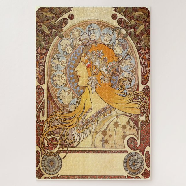 Puzzle Le Zodiac 1896 par Alphonse Mucha - Art Nouveau (Vertical)