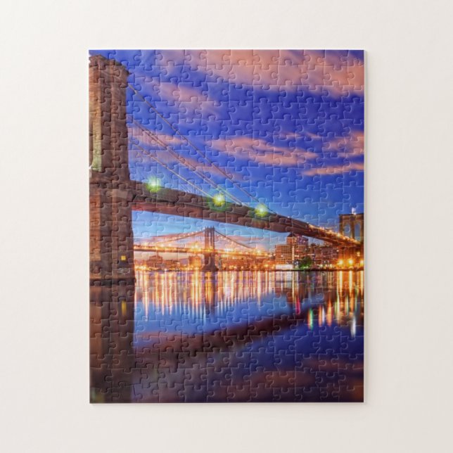 Puzzle L'East River, pont de Brooklyn, Manhattan (Vertical)