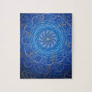 Puzzle L'eau personnalisable (spirograph psychédélique)