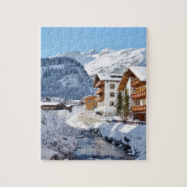Puzzle Lech en Autriche Souvenir (Vertical)