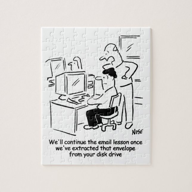 Puzzle Leçon sur l'ordinateur de messagerie (Vertical)