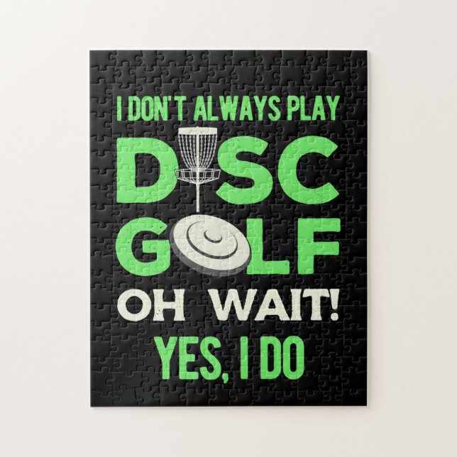 Puzzle Lecteur de golf sur disque | Je Ne Joue Pas Toujou (Vertical)