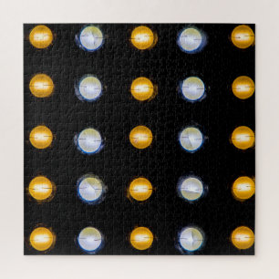 Puzzle LED, fermer l'arrière - plan abstrait.