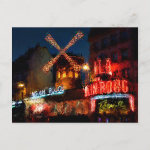 Puzzle-Leinwand in Paris Postkarte