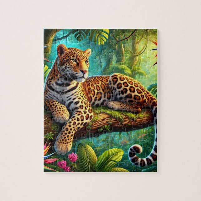 Puzzle Léopard de la jungle (Vertical)