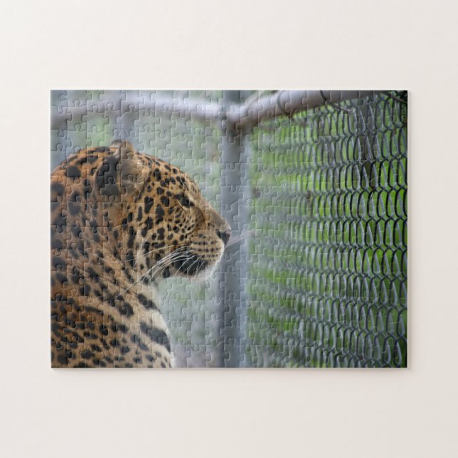 Puzzle Léopard en cage (Horizontal)