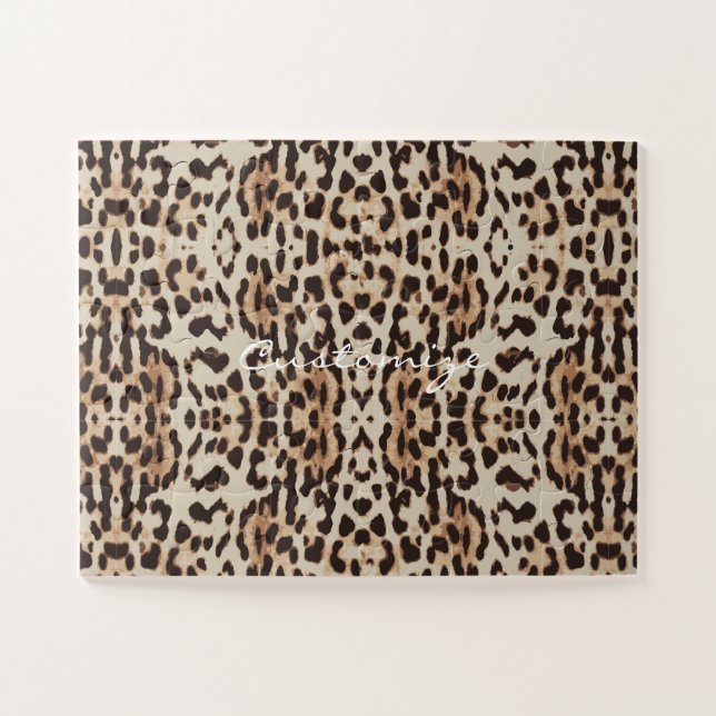 Puzzle Leopard Spots Motif Thunder_Cove (Horizontal)