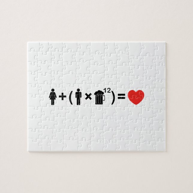 Puzzle L'équation d'amour pour les hommes (Horizontal)