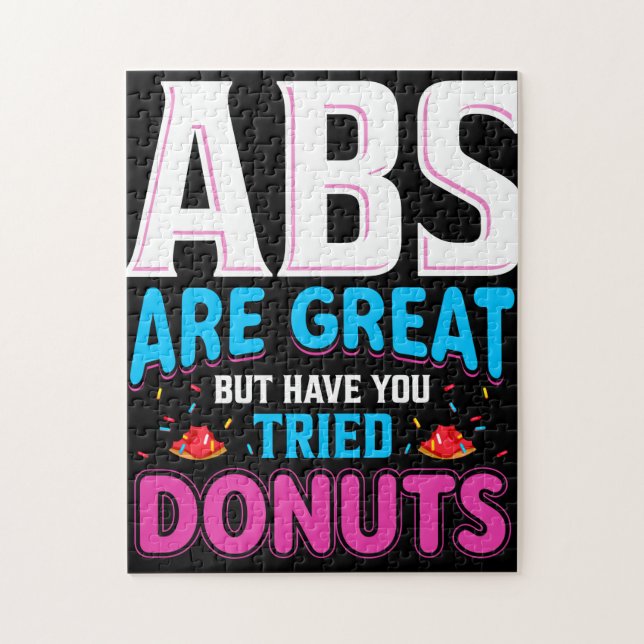 Puzzle Les Abs Sont Super, Mais Avez-Vous Essayé Des Donu (Vertical)