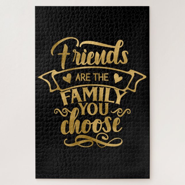 Puzzle Les amis sont choisis Famille (Vertical)