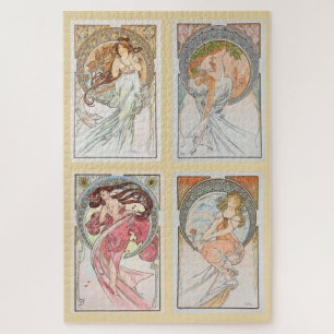 Puzzle Les Arts 1898 par Alphonse Mucha