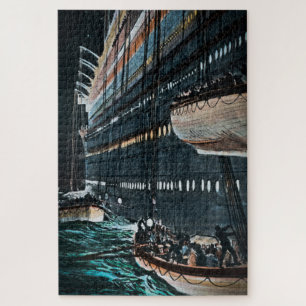 Puzzle Les bateaux de sauvetage Titanic RMS sont réduits