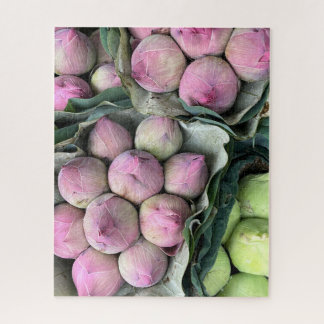 Puzzle Les bourgeons roses du Lotus Flower