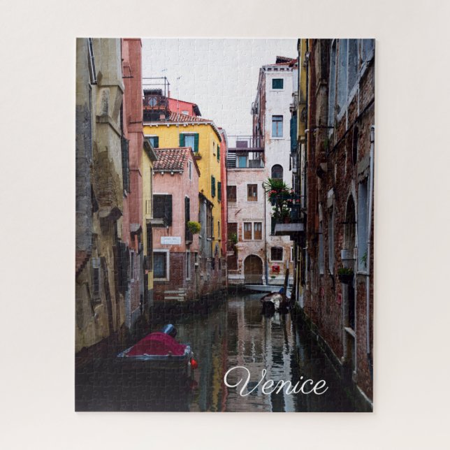 Puzzle Les canaux de Venise et une gondole (Vertical)