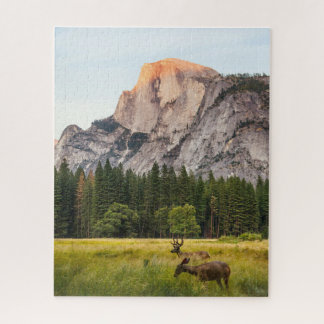 Puzzle Les cerfs dans un paysage de montagne
