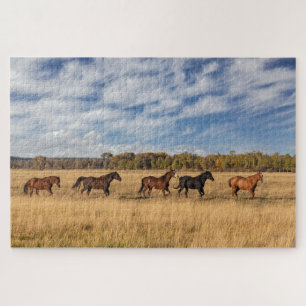 Puzzle Les Chevaux Juste En Dehors Du Parc National De Gr