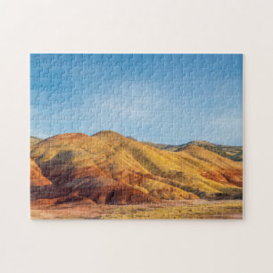 Puzzle Les collines peintes dans les lits de fossiles de 