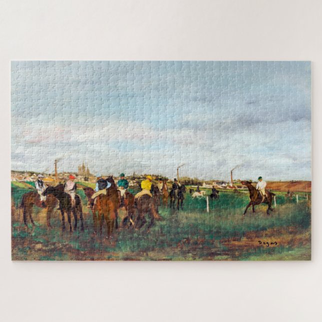 Puzzle Les Courses de chevaux, Edgar Degas (Horizontal)