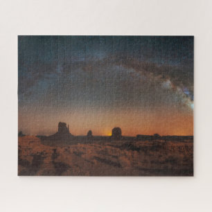 Puzzle Les déserts   Ciel étoilé au-dessus d'un paysage d