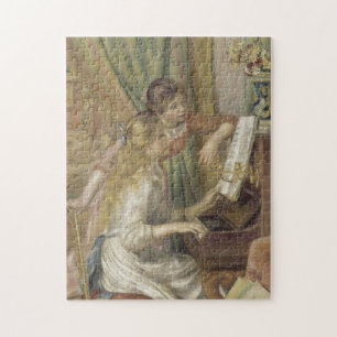 Puzzle Les filles à la peinture impressionniste de piano 