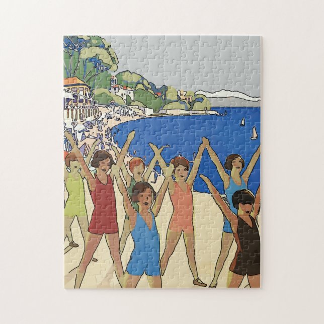 Puzzle Les filles sur la plage (Vertical)